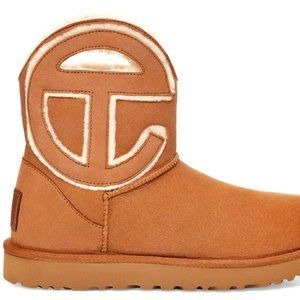 Ugg x Telfar logo mini chesnut